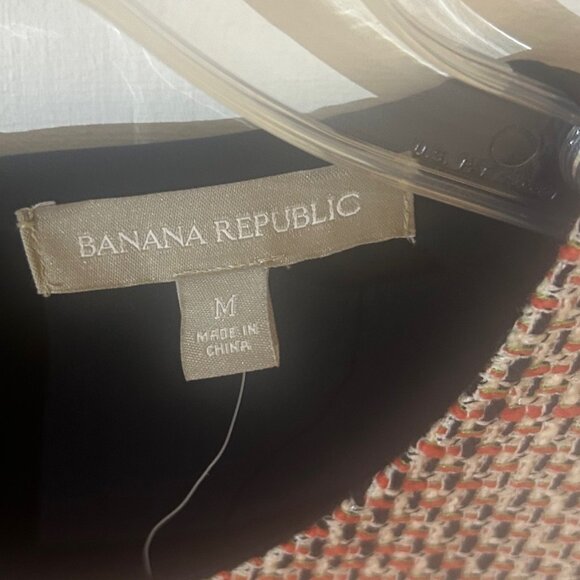 Banana Republic women's textured/boucle short sleeve top/blouse M NWT - Picture 5 of 8